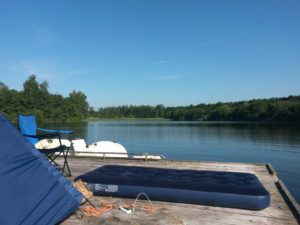 Slapen en ontwaken op het water